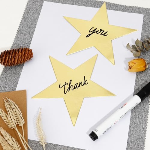 24PCS Gold Star Cutouts for Party Decorations