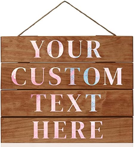 Personalized Stained Wood Pallet Sign - 12x14 Custom Wood Wall Art