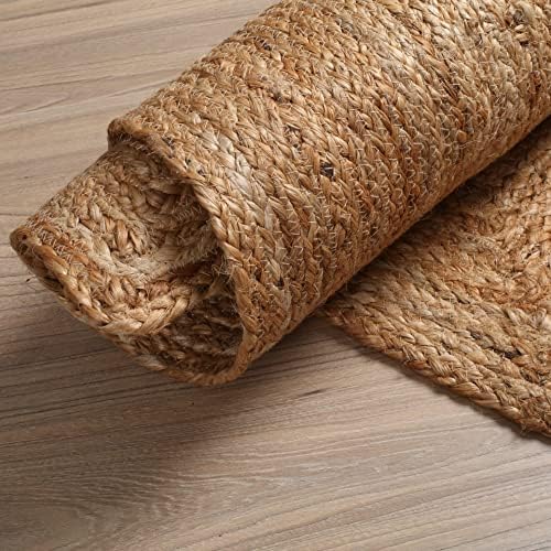 Hausattire Hand Woven Jute Braided Rug 24x36 Inches