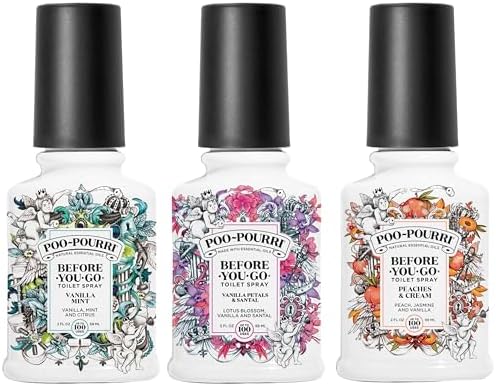 Poo-Pourri Toilet Spray Set 3 Bottles 2 Ounces