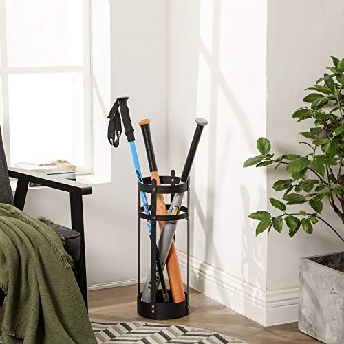 SONGMICS Steel Round Umbrella Stand with Drip Tray