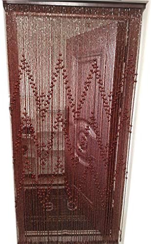 52 Strands Beaded Curtain Wood Hanging Door Panel Room Divider