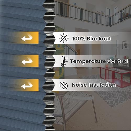 SUNFREE Cellular Shades Blackout Blinds Cordless