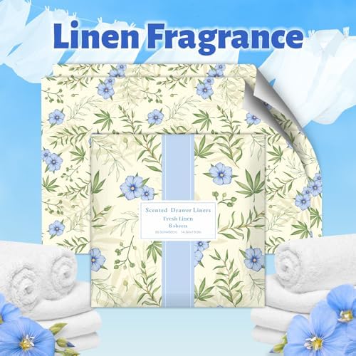 SCENTORINI Scented Drawer Liners 143 x 196 Inch 6 Sheets