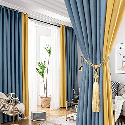 BEL AVENIR Curtain Tiebacks 2 Pack Gold Tassels