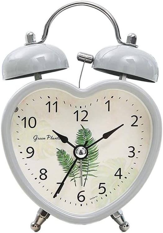 Metal Silent Alarm Clock with Nightlight