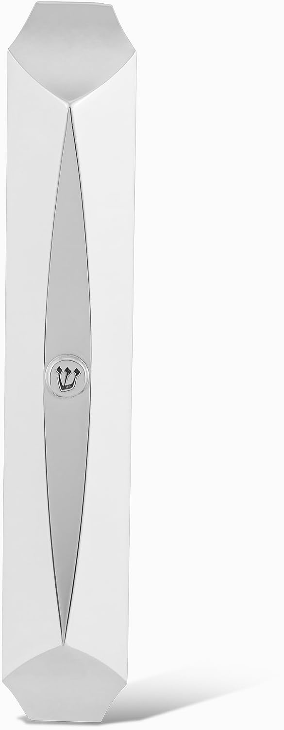 Silver Plated Old Flute Design Mezuzah