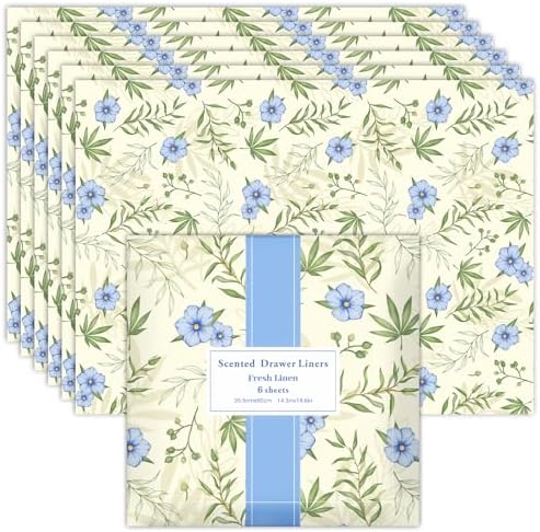 SCENTORINI Scented Drawer Liners 143 x 196 Inch 6 Sheets
