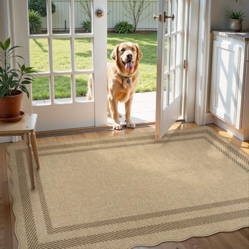 Livebox Wave Scalloped Jute Style Rug