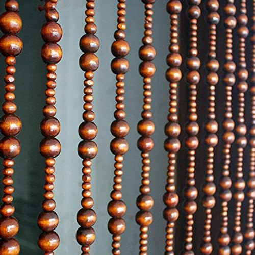 Natural Wooden Beads Door String Partition Curtain