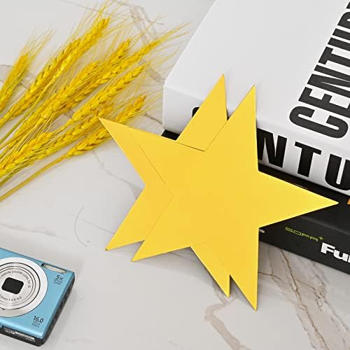 40 Pcs Gold Metallic Star Cutouts for Party Decorations