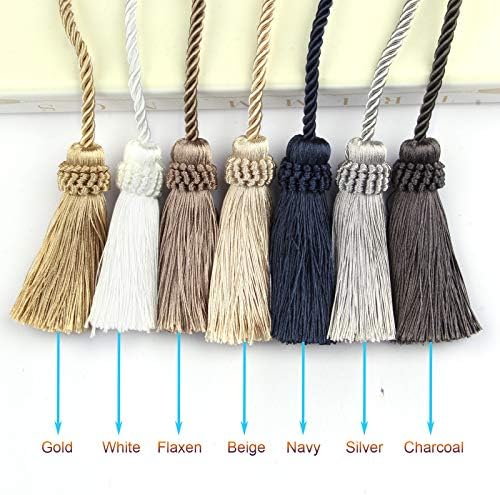 Fenghuangwu Curtain Tiebacks Handmade Gold 2P