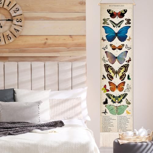 Geetery Vintage Butterfly Vertical Wall Art