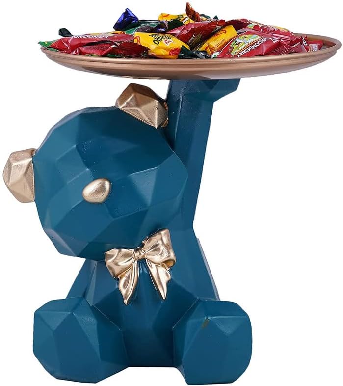 Cool Dog Sculpture Home Decor Key Holder Tray