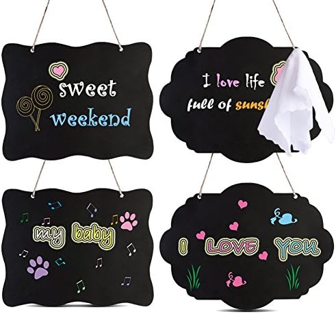 AUSTOR Double Sided Chalkboard Sign 8x10 Inch