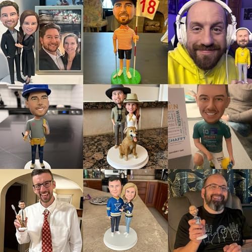 AWZY Custom Bobble Head Figurine for Couples