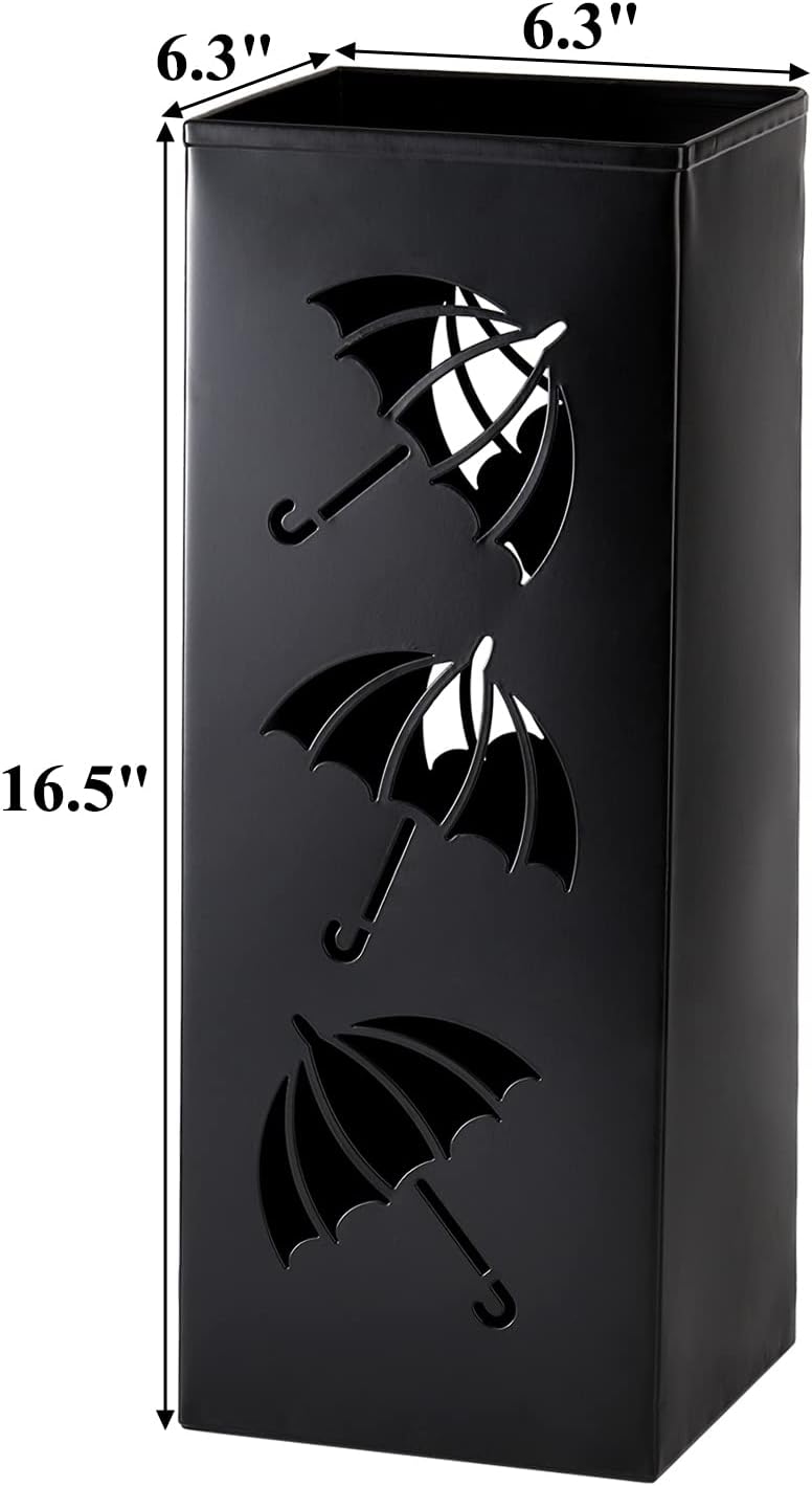 Okllen Metal Umbrella Holder 63 x 63 x 165 Black