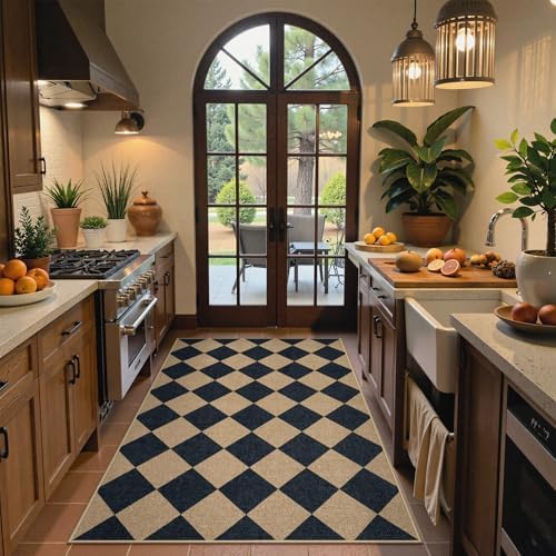 Lahome Checkered 3x5 Jute-Like Outdoor Rug