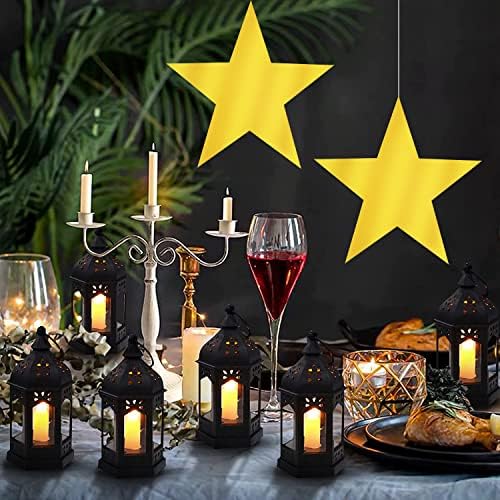 40 Pcs Gold Metallic Star Cutouts for Party Decorations
