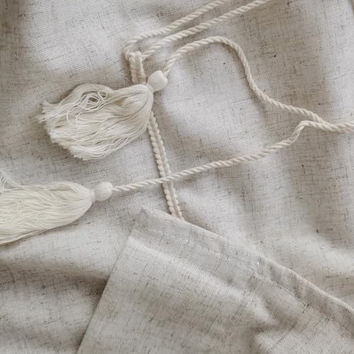 Japanese Noren Curtain Natural Beige Linen Doorway Tapestry