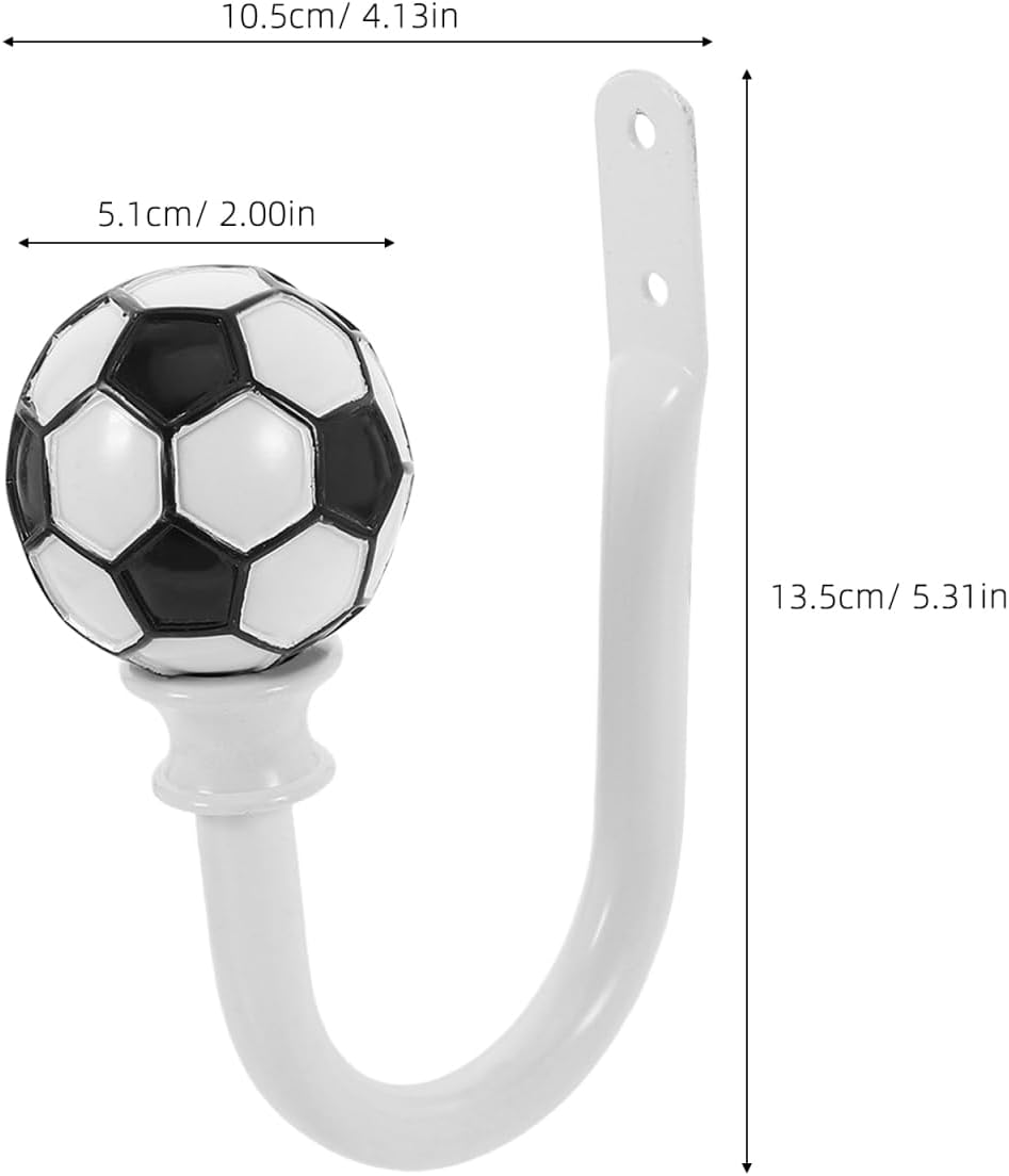 White Metal Curtain Tieback Holder for Window Holdbacks