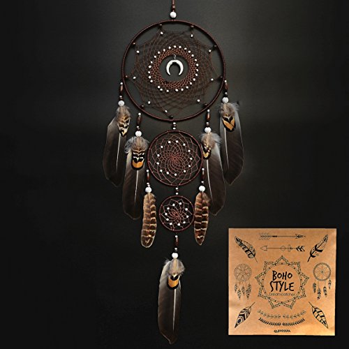 Urdeoms Large Brown Dream Catcher Wall Decor