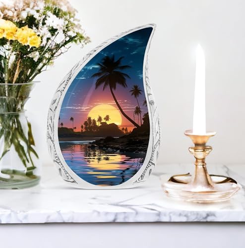10 Inch Metal Sunset Urn For Ashes