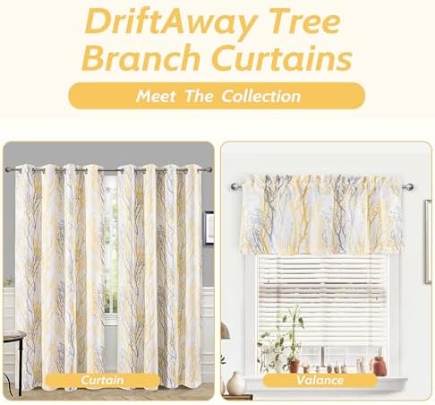 DriftAway Tree Branch Valance 52x18 with Header
