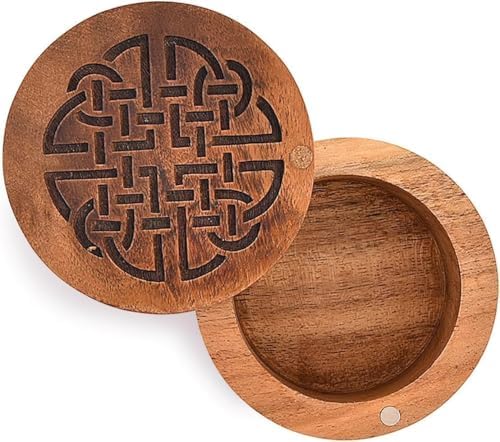 Samhita Decorative Urn Wooden Engraved Urns for Human Ashes