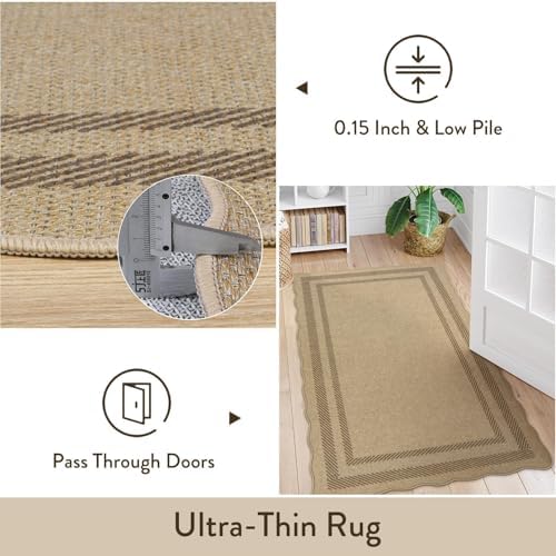 Livebox Wave Scalloped Jute Style Rug