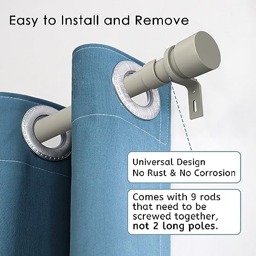 Byondeth Adjustable Curtain Rod 1 Inch Diameter