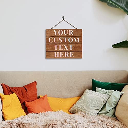Personalized Stained Wood Pallet Sign - 12x14 Custom Wood Wall Art