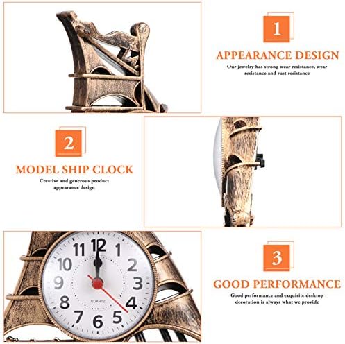 Retro Sailboat Alarm Clock Nautical Decor Timepiece