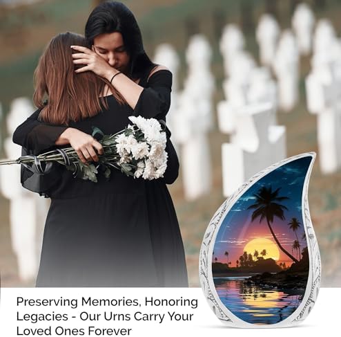 10 Inch Metal Sunset Urn For Ashes