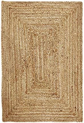 Hausattire Hand Woven Jute Braided Rug 24x36 Inches