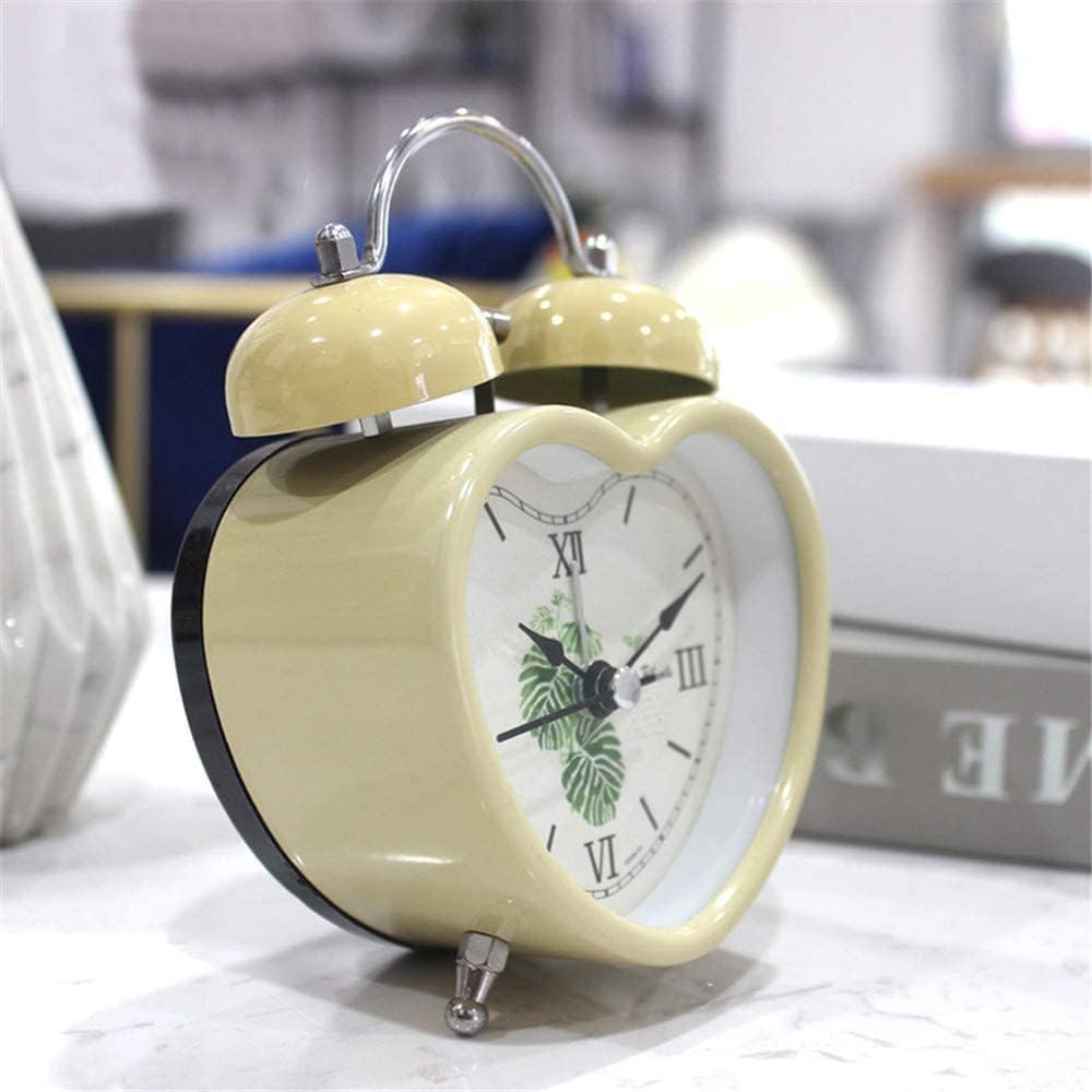 Metal Silent Alarm Clock with Nightlight