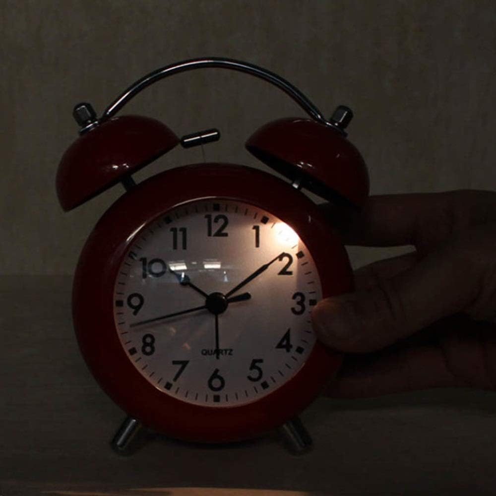 ROCILB Alarm Clock with Night Light and Double Bell