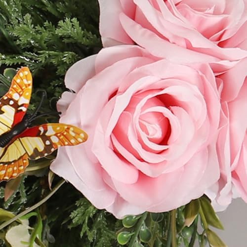 20 Inch Artificial Teardrop Wreath for Home Decor