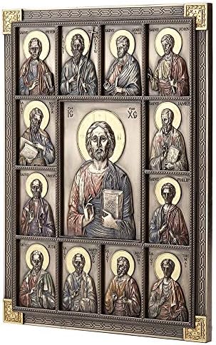 Veronese Design 1225 Inch Jesus and The Twelve Apostles Wall Sculpture