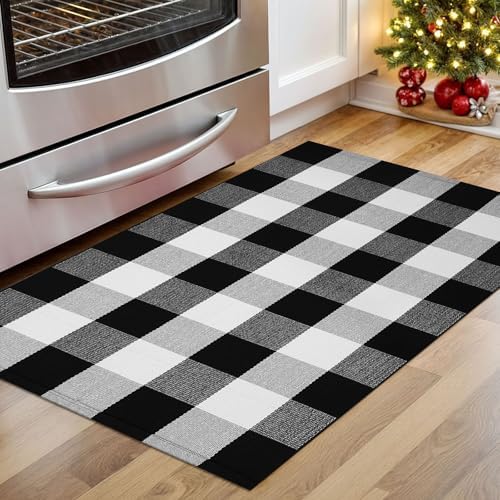 KOZYFLY Buffalo Plaid Area Rug 275x43 Inches
