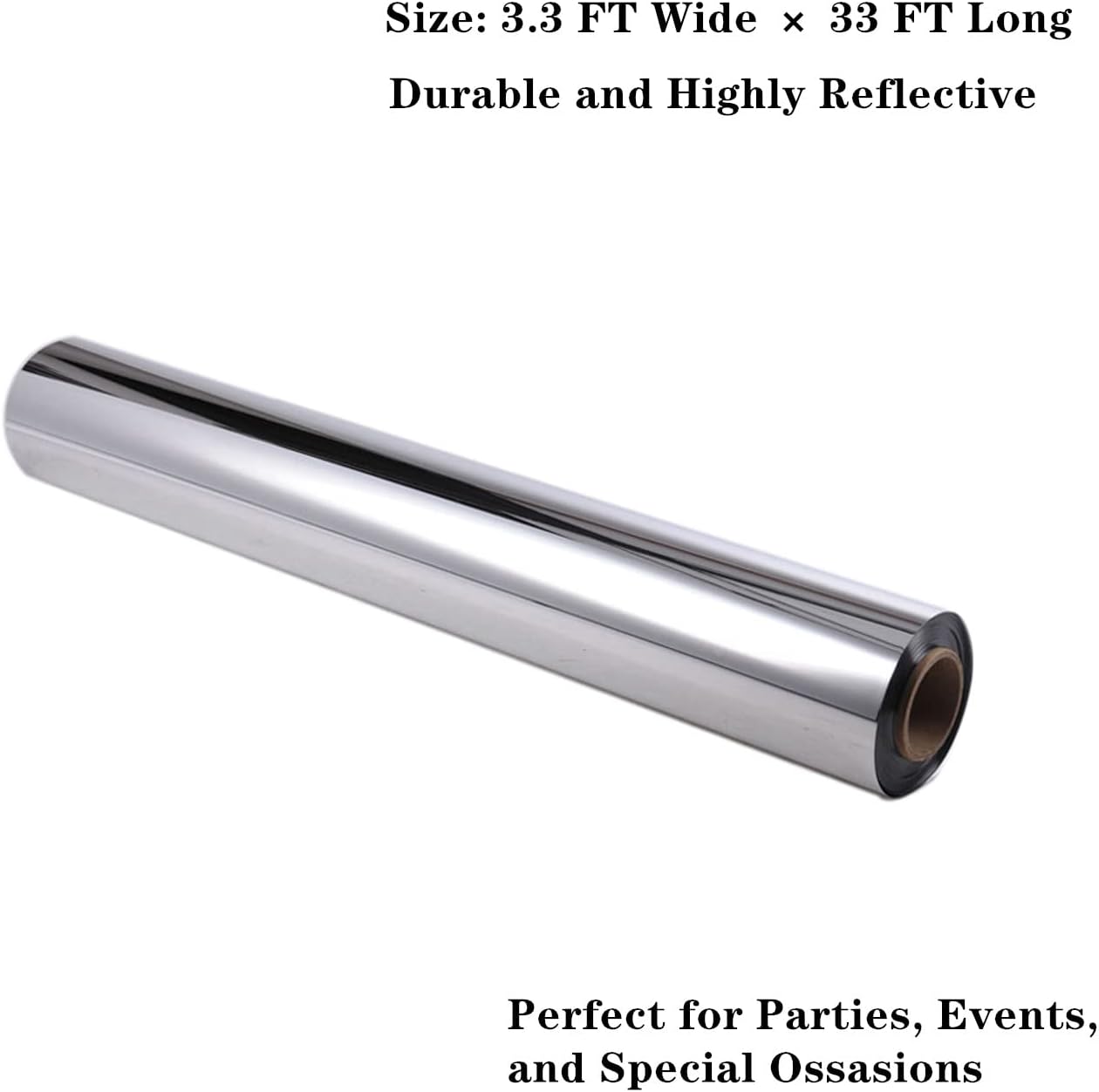 YADI Silver Mirror Aisle Runner 33x33 Ft Wedding