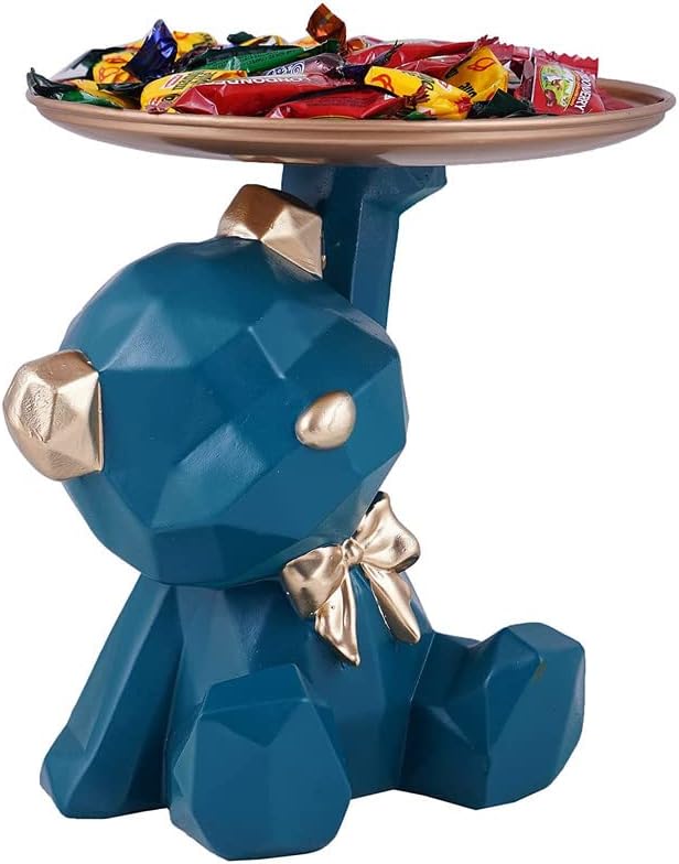 Cool Dog Sculpture Home Decor Key Holder Tray