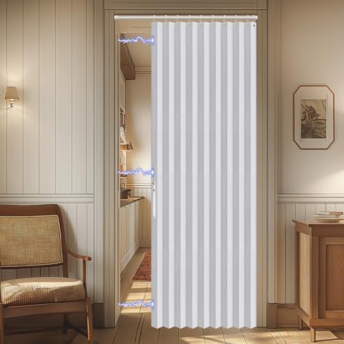 AJAZZ Blackout Accordion Door Curtain 42 x 78