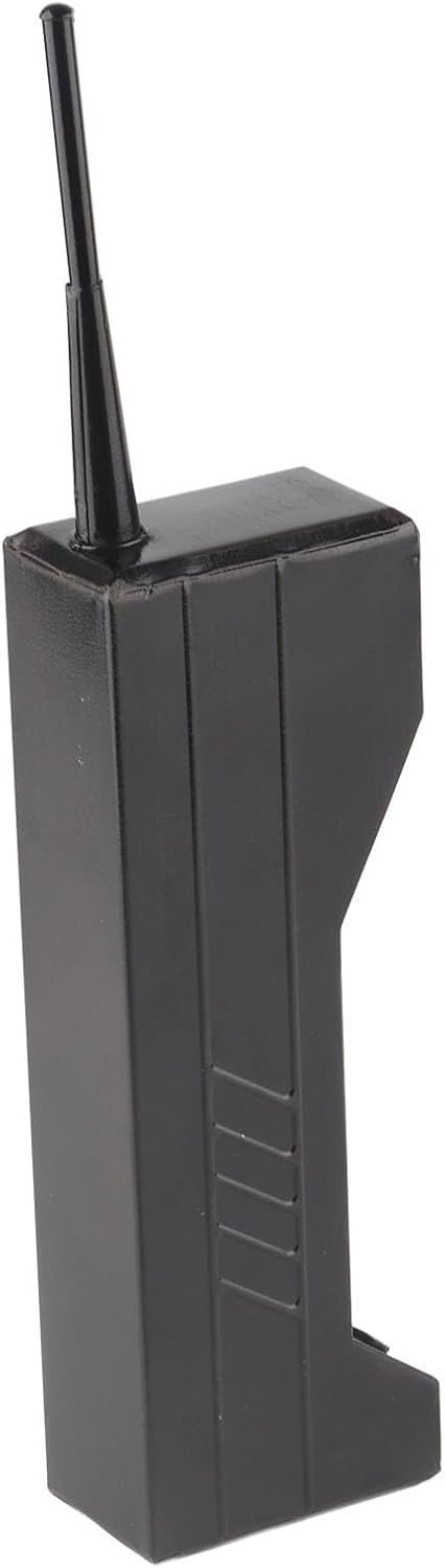 Retro Brick Cell Phone Ornament in Black