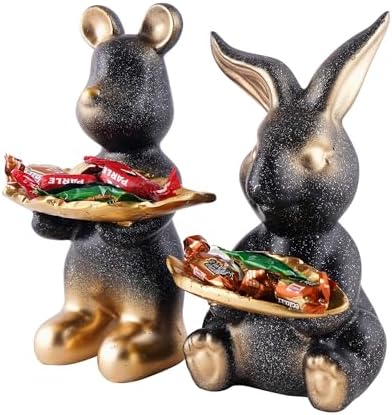 Cool Dog Resin Statue Set of Two Home Decor Showpiece