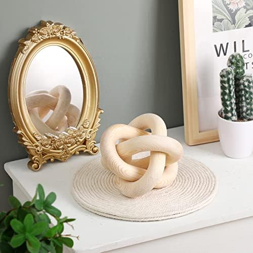 Yalikop 3 Link Wood Knot Decor Coffee Table Accent
