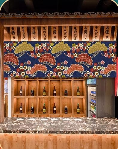 Japanese Sushi Bar Noren Door Curtain - 59x157 Inch 1