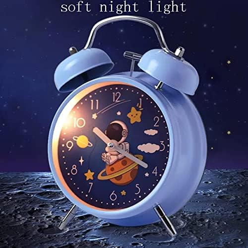 Digital Alarm Clock with Double Bell and Luminous Display