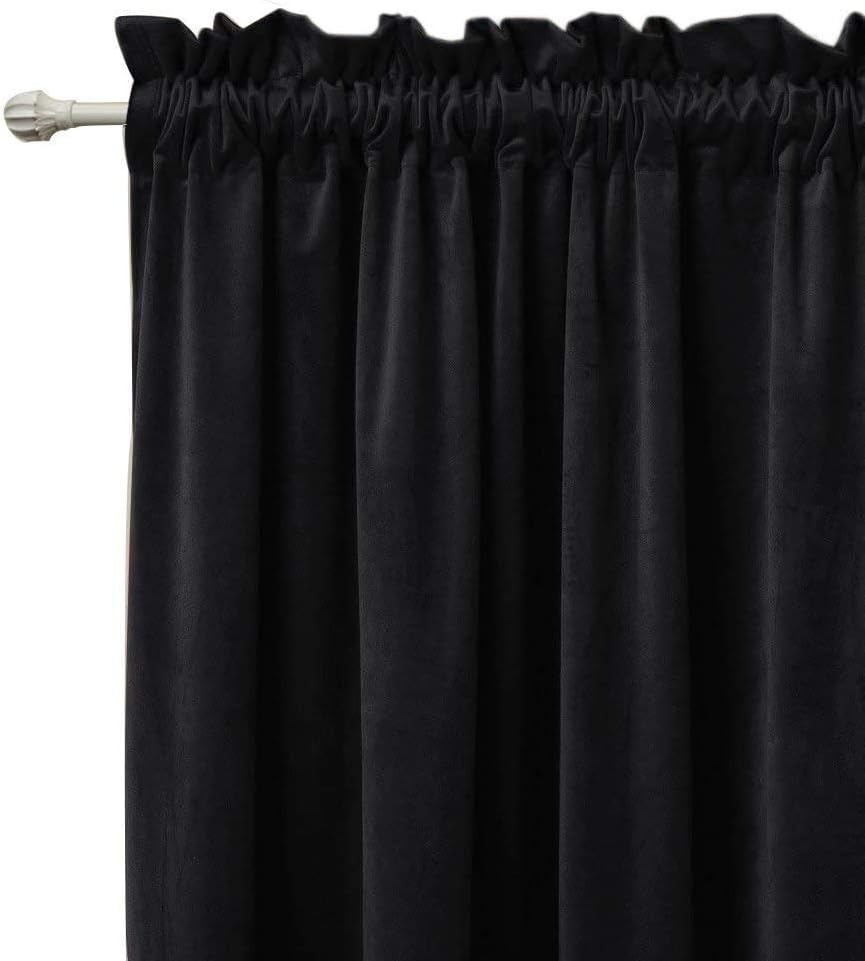 Gxi Blackout Kitchen Curtain 20 Inch Rod Pocket Tier Valance