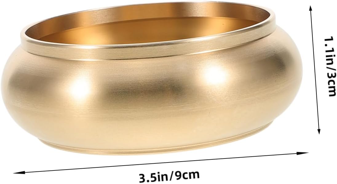 VINTORKY Elegant Brass Ashtray and Incense Holder